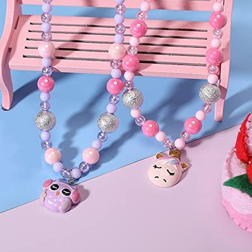 Pinkgarden – Lot De 12 Colliers Licorne Pour Petites Filles